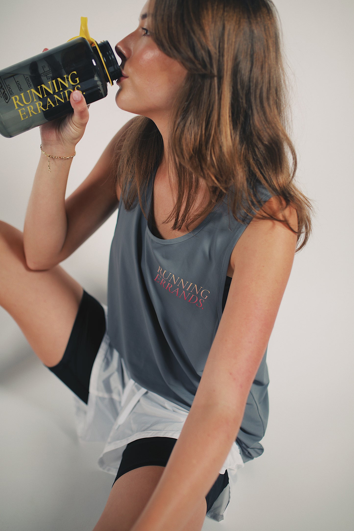 Running Errands Wide Mouth Water Bottle 1L