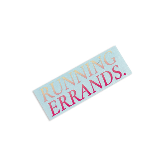 Running Errands Die Cut Sticker