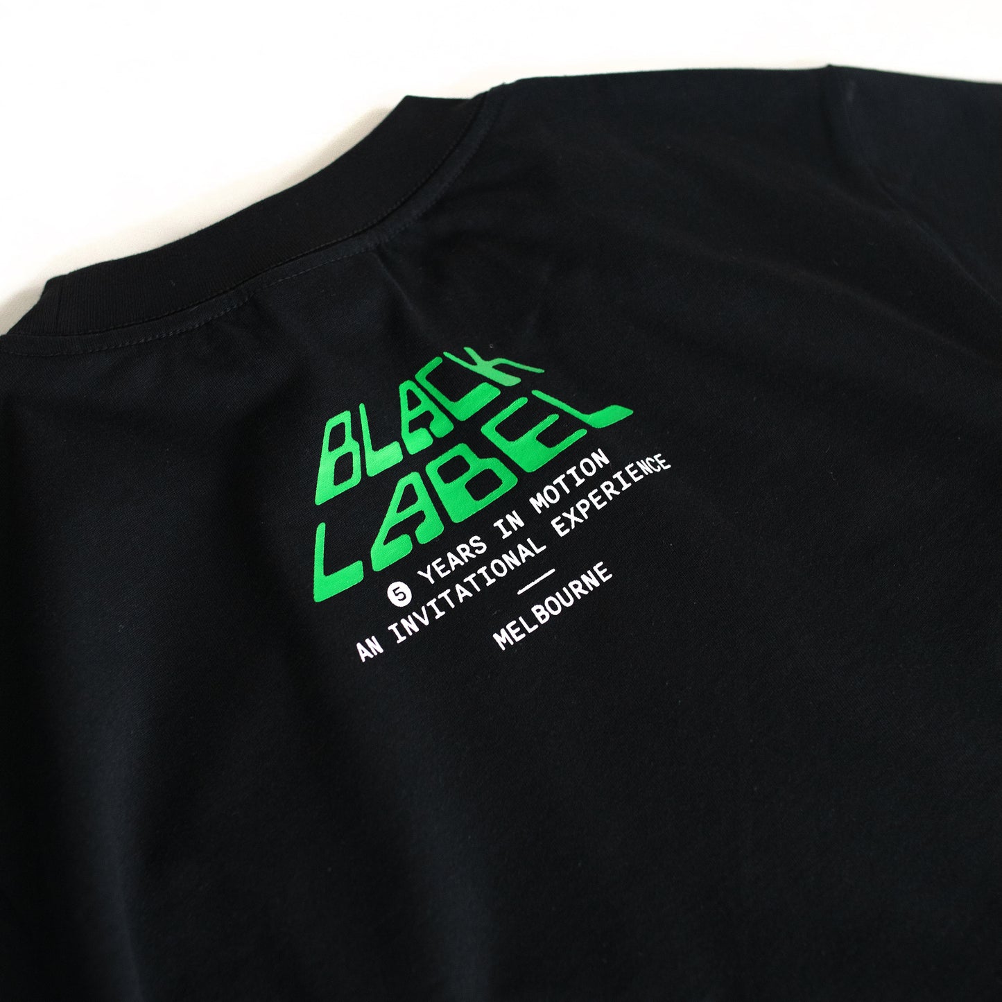 "Black Label Invitational" 5th Anniversary Errands Tee Black